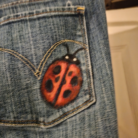 Levi's hand painted size 29/32 - Picture 7 of 8
